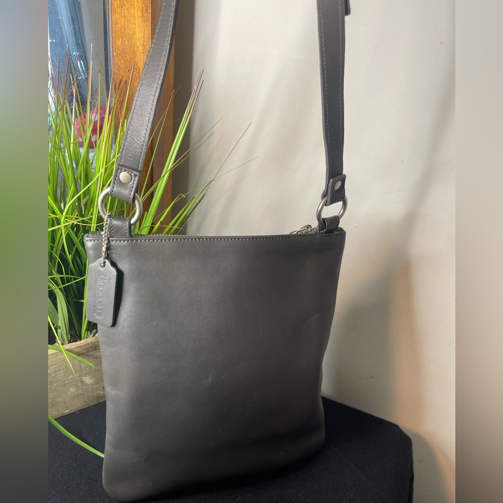 Coach Gray Leather Handbag